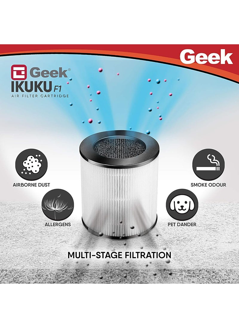 Geek Geek Ikuku F1 HEPA Filter Cartridge compatible with Ikuku A2 A6 Air Purifiers  - Image 3