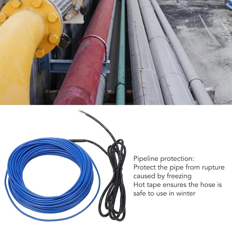 klarako Heating Cable Indoor Winter 15W Water Stay Pipe Floor Ip68 Insulation 300W Anti Frost 2M² 20M Length 15W M 300W Pc String Insulating Cable Cable Perfect Winter Wedding Wire - Image 3