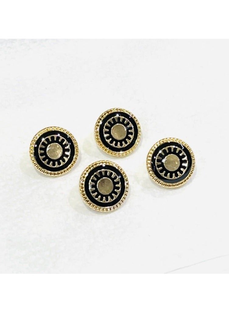 Abrar 8 Set Metal Snap Buttons For Men Saudi Thobe Size 12mm - Image 1
