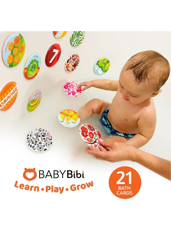 BabyBibi Floating Baby Flash Cards for Bathtub - Learn Numbers, Counting and Colors - Educational Bath Toys for Babies & Toddlers 3 Plus Months (Set of 21) - Image 5