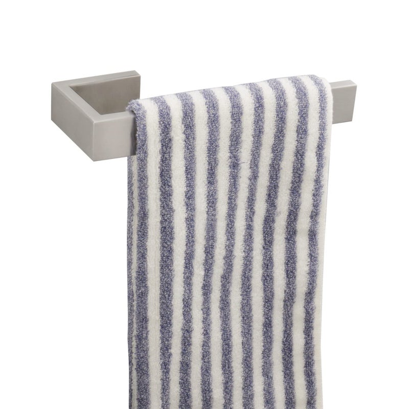TocTen TocTen Hand Towel HolderTowel Ring  Thicken SUS304 Stainless Steel Bathroom Hand Towel Hanger 9 Inch Heavy Duty Wall Mounted Towel Rack Square Hand Towel Bar for Bathroom Hardware Brush 9 in 