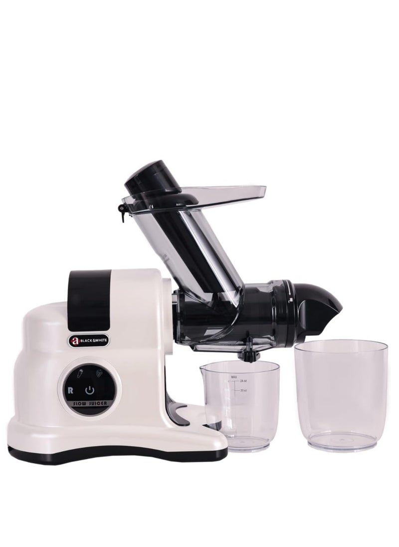 بلاك & وايت BLACK & WHITE Slow Juicer BWSJ1517W  - Image 1