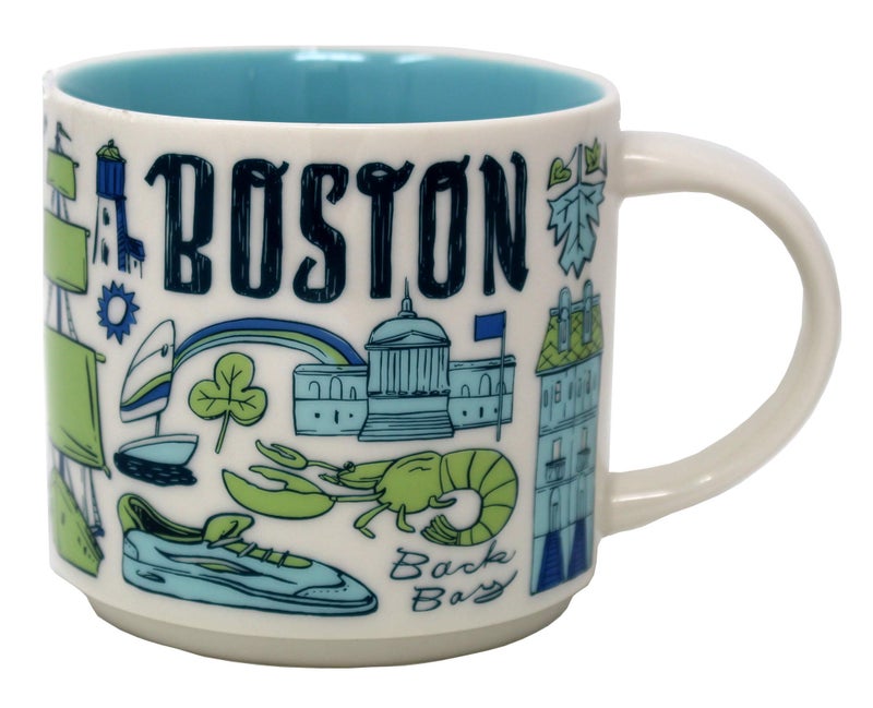 Starbucks Coffee Mug - Been There Series Across The Globe (Boston), 14 ounces - Image 1