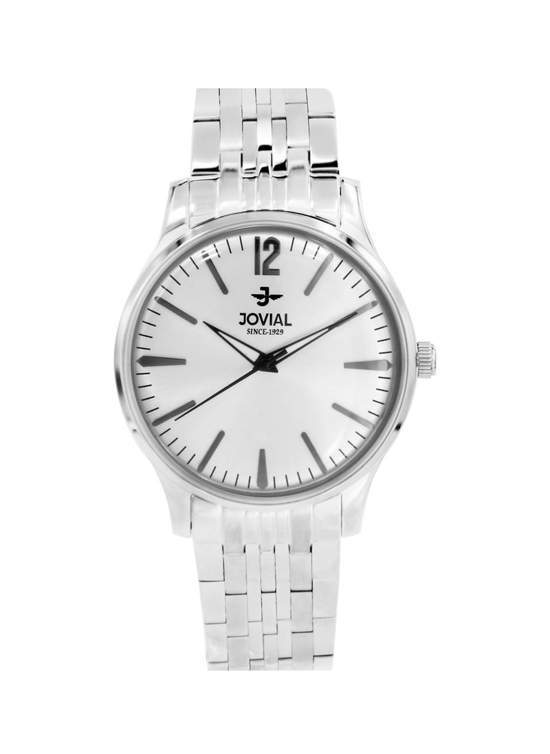 Jovial JOVIAL 5075LSMQ01E Women's metal band  Watch, 30mm, White Dial  - Image 1