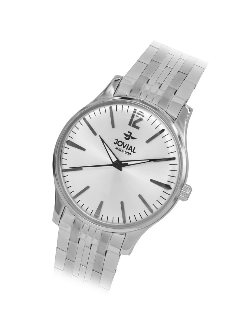 Jovial JOVIAL 5075LSMQ01E Women's metal band  Watch, 30mm, White Dial  - Image 2