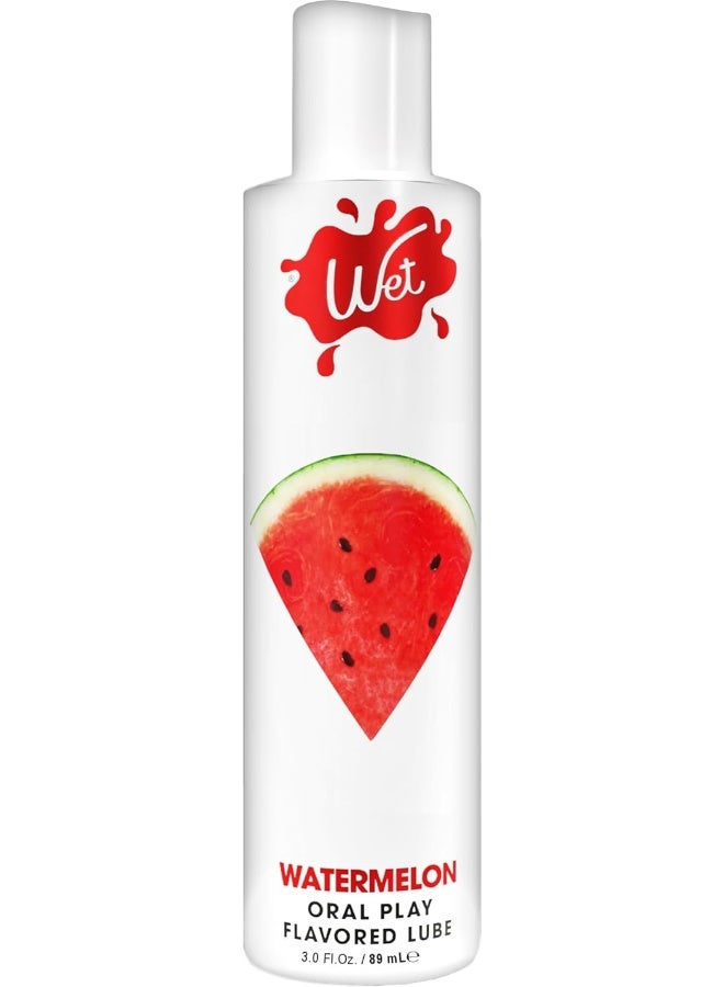 Wet Wet Flavored Juicy Watermelon Edible Premium Lubricant (3oz)  - Image 1