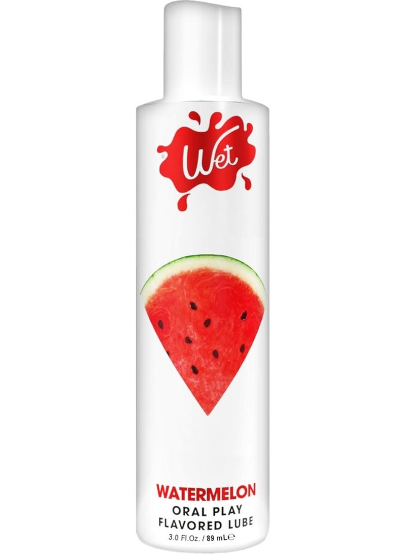 Wet Flavored Juicy Watermelon Edible Premium Lubricant (3oz) - Image 1