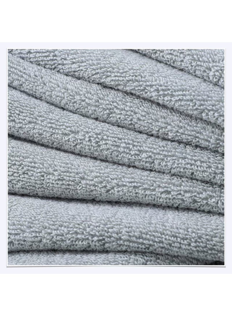 Sharpdo Pure Cotton Towel Set Household Extra Absorbent Bath Towel Hand Towel Wash Cloth Full Cotton 8 Pack Set  2 pieces 34*34cm; 4 pieces 34*73cm; 2 pieces 70*140cm - Image 2