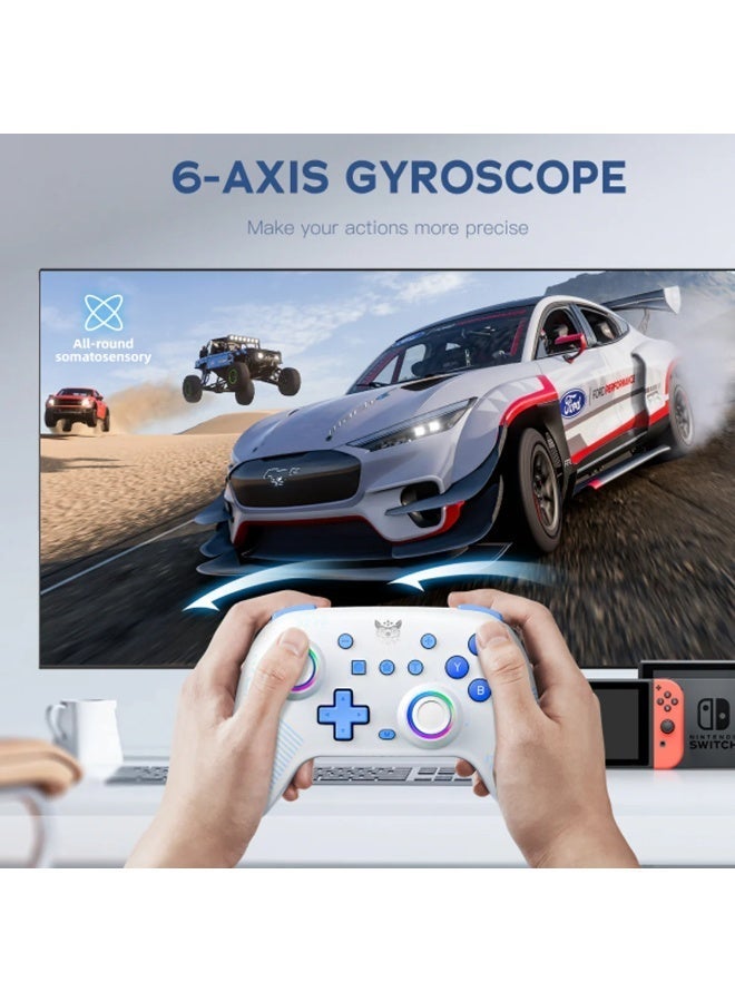 onikuma C1 Wireless Controller Dual-Mode Six-Axis Gyroscope Dual Hall Effect Gaming Controller | Black for switch/PC - Image 3