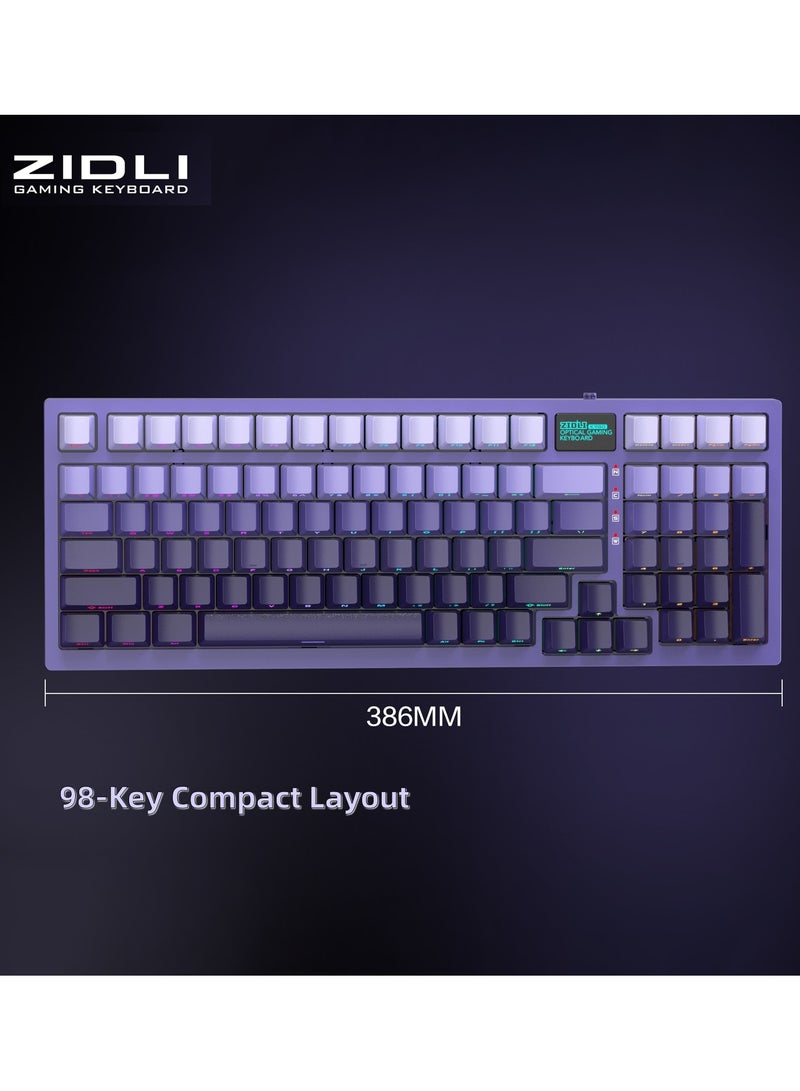 ZIDLI K980 Wired Mechanical Keyboard with Optical Switches | IP68 Waterproof | Full Key Hot-Swap | Side-Engraved Keycaps - Image 5