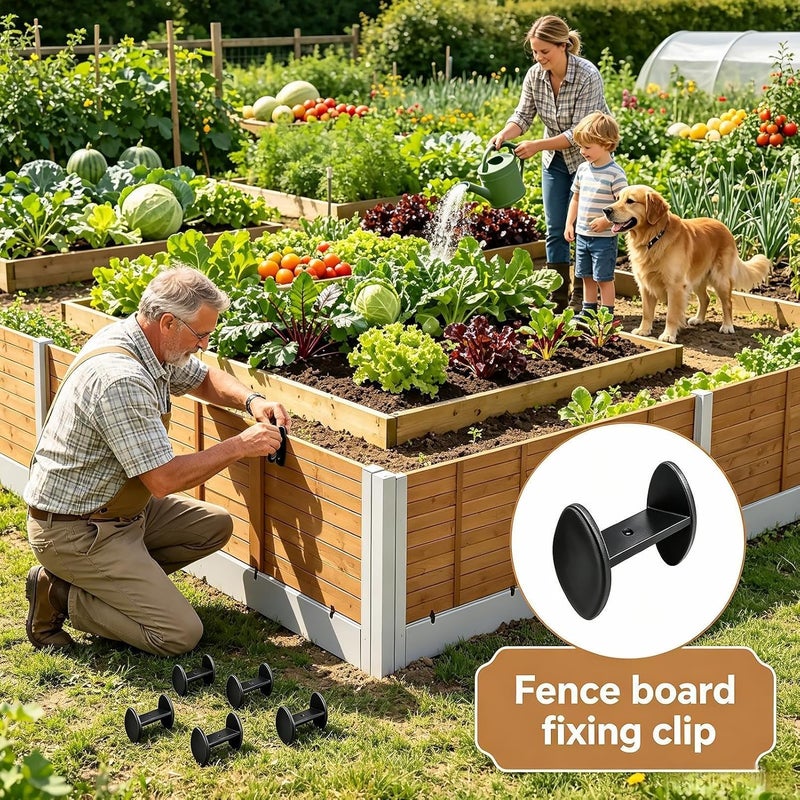 Chemical free Fence Clips - 4pcs Stainless Steel Panel Fixing Clamps, Metal Fence Board Mounting Clips, Heavy Duty Backyard Post Holder | Ha Comfort grip Anti topple design Transit & use compatible Multi-purpose fine material Growing order stock support Longevity upgraded craftsmanship Full village delivery cover Integrated warehouse solution Connectable modular Newly stocked local goods Dense material Flexible varied design Hot & cold climate compatible Salt resistant coating Multiple sizes Multi-use well-engineered build Protective coating Local trackable shipment Gulf user preference oriented build Stable local goods source Multi-color available build All condition fit Home & professional compatible Wide range compatible material - Image 2