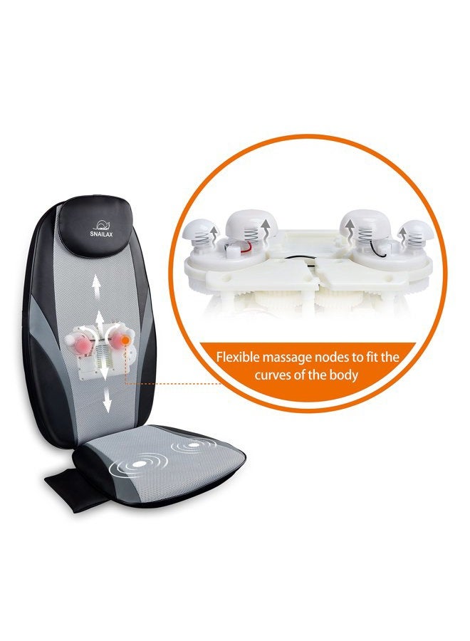 Snailax Shiatsu Massage Cushion with Heat Massage Chair Pad Kneading Back Massager for Home Office Seat use  - Image 4