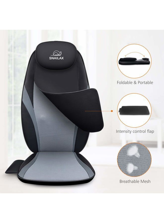 Snailax Shiatsu Massage Cushion with Heat Massage Chair Pad Kneading Back Massager for Home Office Seat use  - Image 5