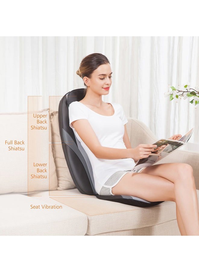 Snailax Shiatsu Massage Cushion with Heat Massage Chair Pad Kneading Back Massager for Home Office Seat use  - Image 2
