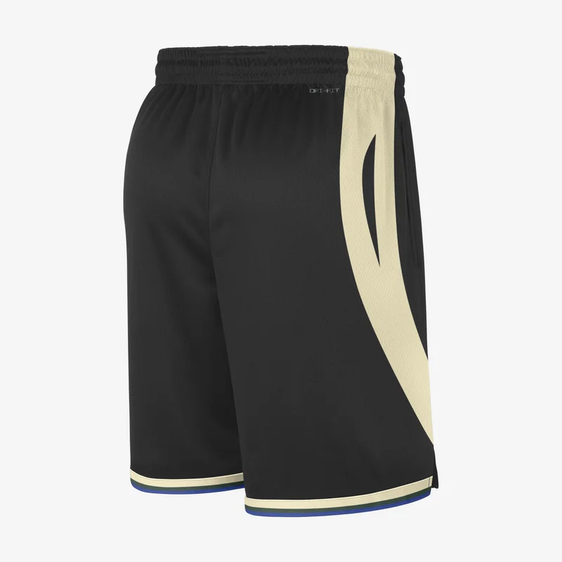 Jordan Black Men's NBA Milwaukee Bucks Statement Edition Dri-FIT Swingman Basketball Shorts for Men | Best Price UAE