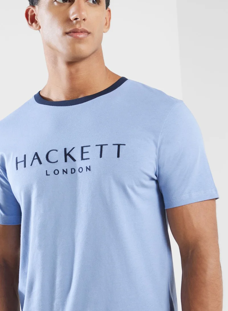 Hackett Logo Crew Neck T-Shirt