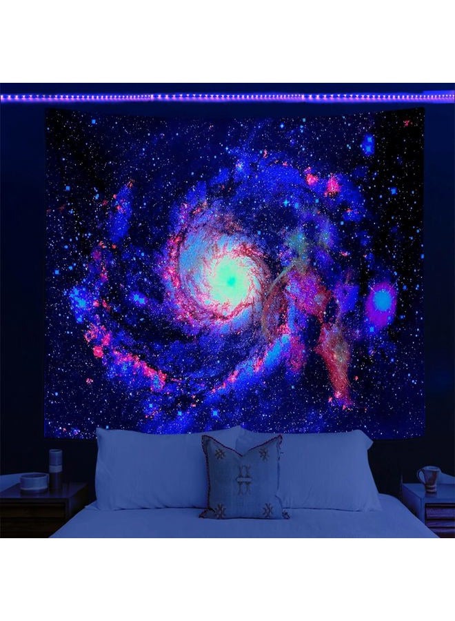 Psyhilar Blacklight Tapestry Glow in The Dark UV Space Universe Galaxy Black Light Posters for Adults (40 x 30 Inches) - Image 2