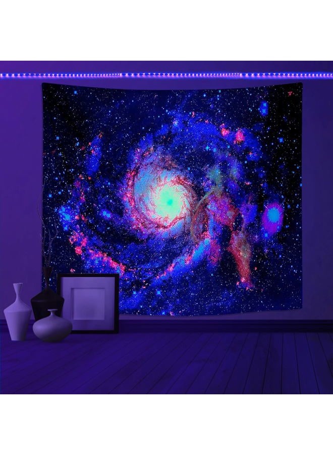 Psyhilar Blacklight Tapestry Glow in The Dark UV Space Universe Galaxy Black Light Posters for Adults (40 x 30 Inches) - Image 1