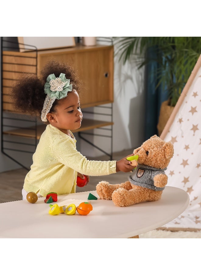 Viga Wooden Cutting Fruit Set for Toddlers – Pretend Play Kitchen Toy with Knife and Cutting Board – Montessori-Inspired Learning – Ages 18 Months and Up - Image 5