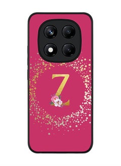 Stylizedd For Xiaomi Redmi Note 14 Pro 4G 4G Case,Slim fit Camera Protection, Shockproof Thin Phone cover  - Custom Monogram Floral - Z ( Deep Pink )  - Image 1