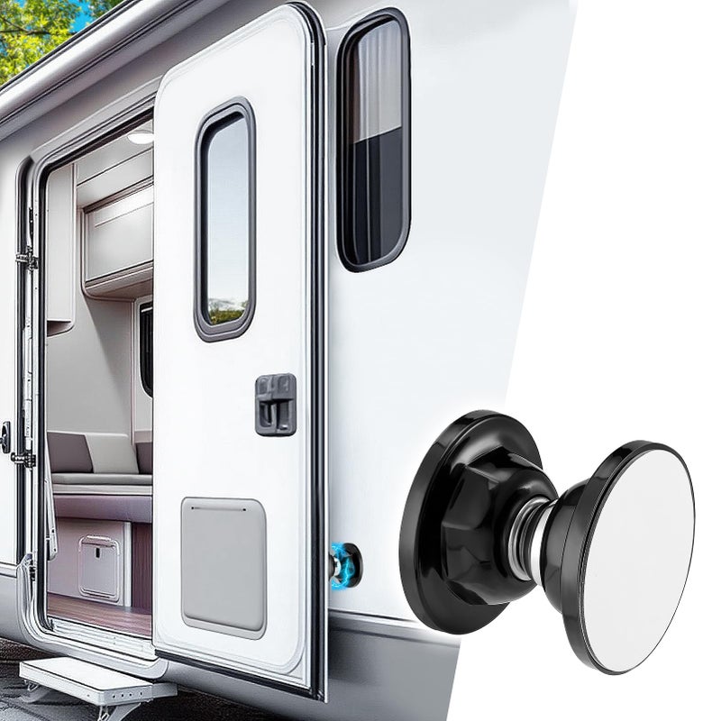 PAMASE Strong Magnetic RV Door Holder Camper RV Door Catch to Keep Doors Open in Breeze Easy to Install with Adhesives Screws Sturdy Stopper for Trailer RV Accessories 1 Pack - Image 3