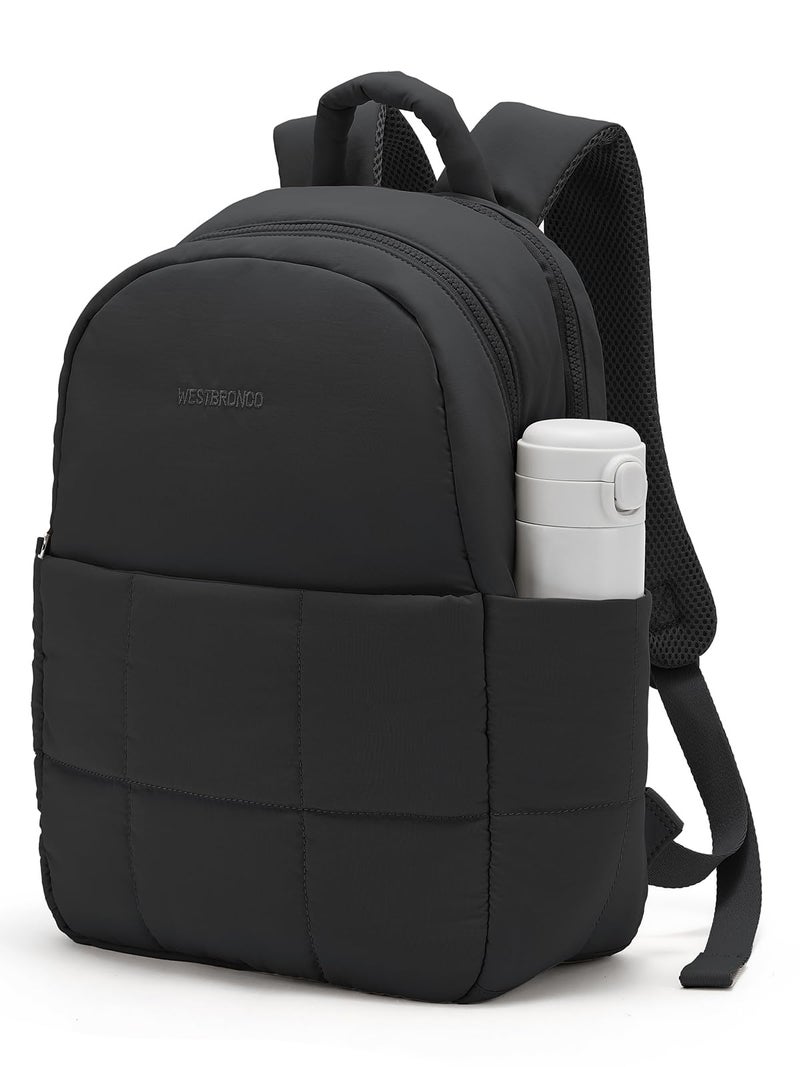 WESTBRONCO Puffer Laptop Backpack for Women Travel Backpack for Women Airplane Approved Backpack with 16'' Laptop Compartment - Image 1