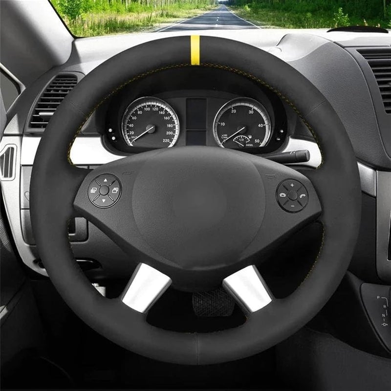 Wivplex Leather Steering Wheel Cover for Mercedes-Benz - Image 2