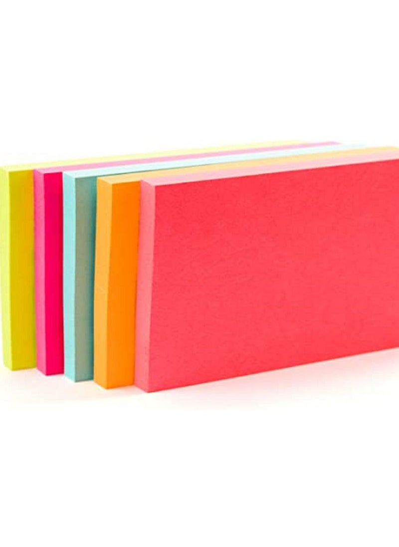 Post It - Post-it Sticky Notes 3 in x 5 in Neon Colors 5 pads - Image 1