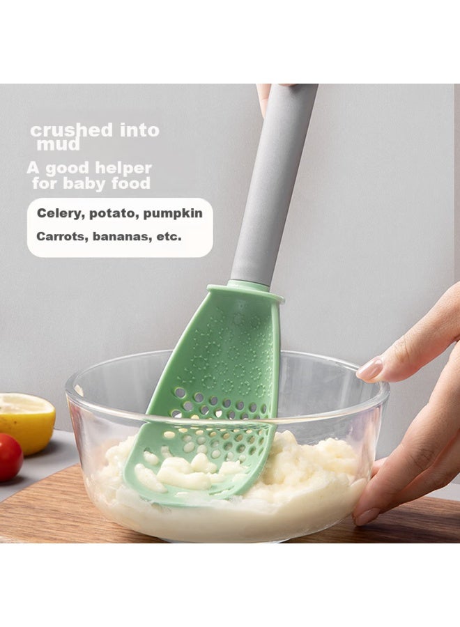 COOKER KING Chuidahuang Multifunctional Strainer, Baby Food Helper, Potato Masher, Taro Paste Grinder, Filter, Dumpling Skimmer, Versatile Colander  - Image 3