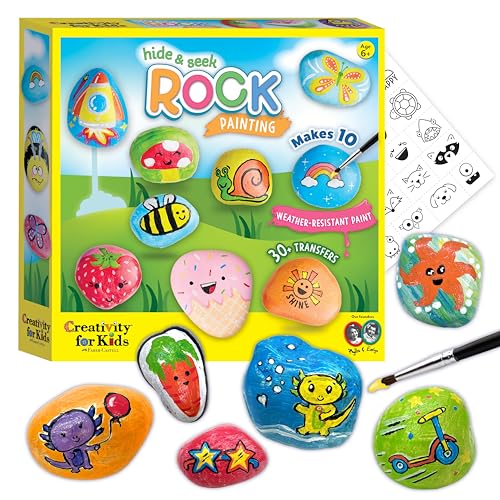 Creativity for Kids Rock Painting Kit - Hide and Seek Rock Kit, Arts and Crafts for Kids, Gifts for Kids (Ages 6+) - Image 1