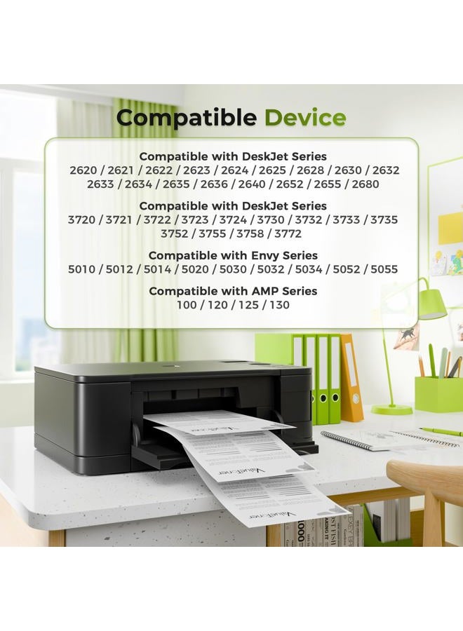 Valuetoner Remanufactured Ink Cartridge Replacement for HP 65 XL 65XL N9K04AN for Envy 5055 5052 5058 DeskJet 3755 2655 3720 3722 3723 3730 3732 3752 3758 2652 2624 High Yield Updated Chip (2 Black) - Image 2