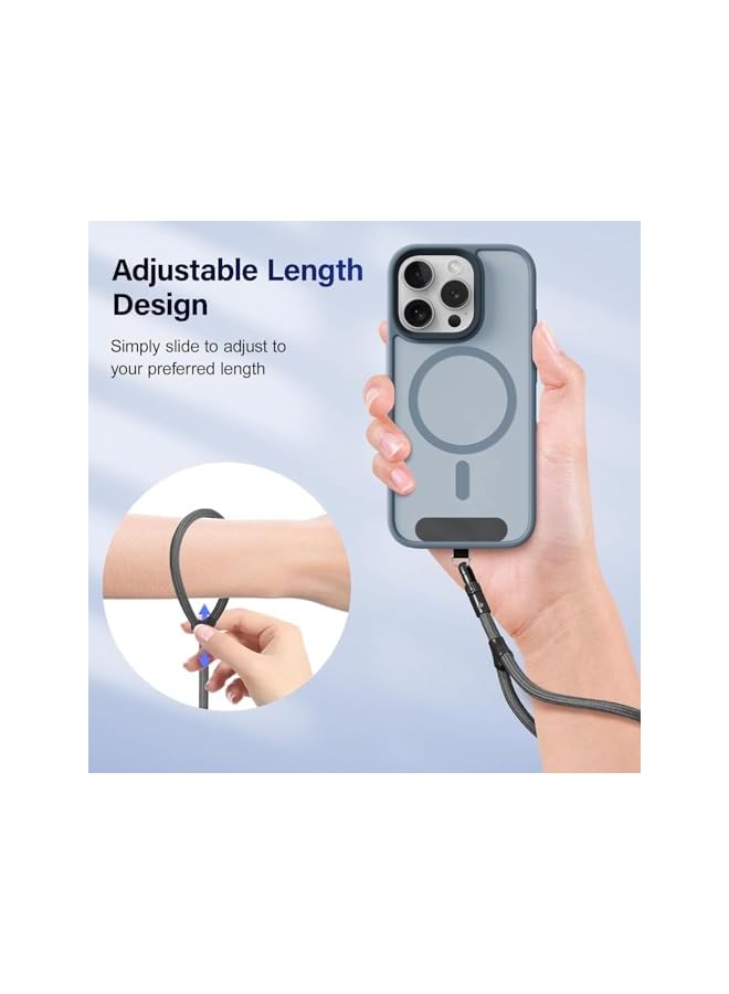 Green Tiger Phone Wrist Strap, Universal Adjustable Hand Wrist Strap Lanyard for iPhone 16 and Most Smartphones, Multifunctional Patch Lanyard with Phone Tether Tab for Women and Men, Space Gray - Image 3