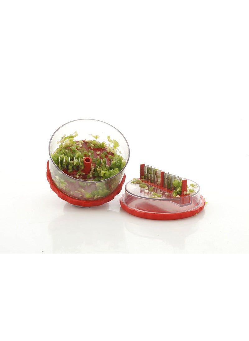 Ekdant EKDANT Multi Crusher Chopper Manual Vegetable Fruit and Garlic Chopper with Stainless Steel Blades Easy to Use for Quick Food Prep Portable Kitchen Tool  - Image 5
