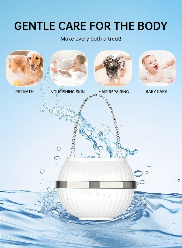 فلتر مياه حوض الاستحمام – مناسب للمياه العسرة، سعة ترشيح 2500 جالون، يقلل من الكلور والشوائب، خالٍ من مادة BPA - Image 1