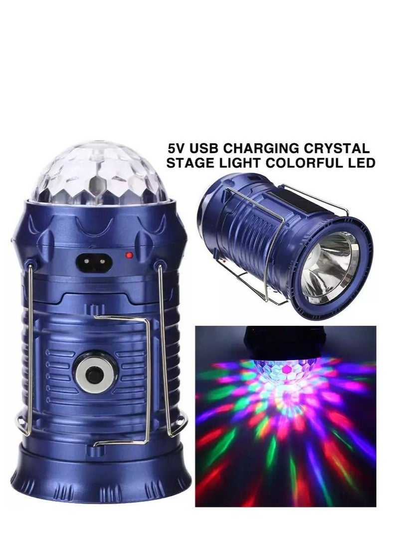 دي إل سي  فانوس إضاءة مسرحي محمول قابل لإعادة الشحن عبر منفذ USB، مزود بإضاءة LED كريستالية، مناسب للتخييم والحفلات وتزيين المنزل والاستخدام في حالات الطوارئ. - Image 5