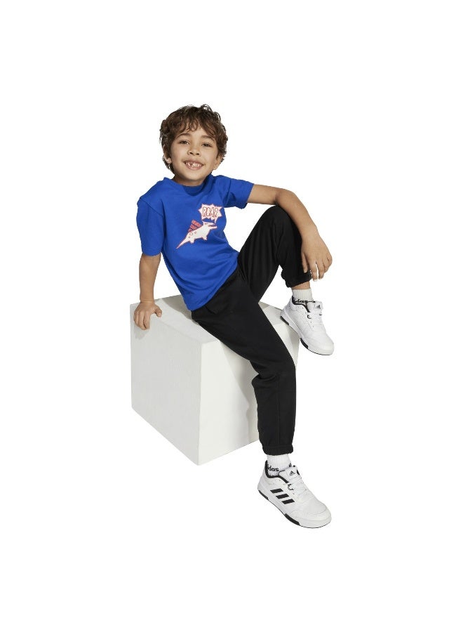 Adidas Lk Adiraptor T Blue Training T-Shirts For Kids 3-4Y - Image 4