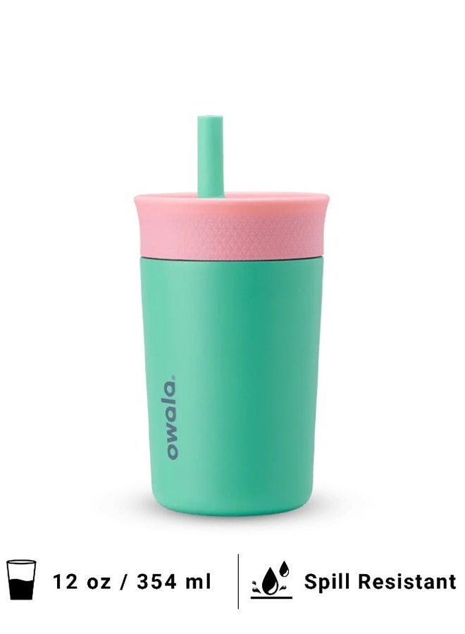 كوب أطفال معزول من الفولاذ المقاوم للصدأ، سعة ١٢ أونصة (٣٥٤ مل)، خالٍ من مادة BPA والرصاص - Image 1