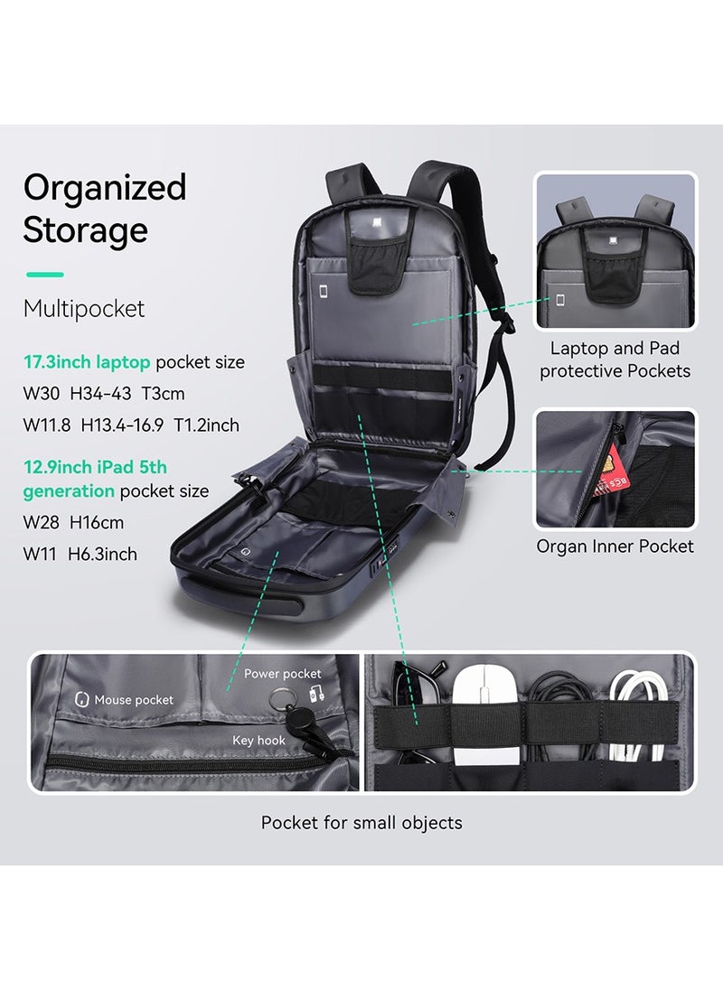 MARK RYDEN MARK RYDEN 8918 Future Series Backpack - Award-Winning Design, USB Charging, Safety Lock, Fits 17.3'' Laptop  - Image 4