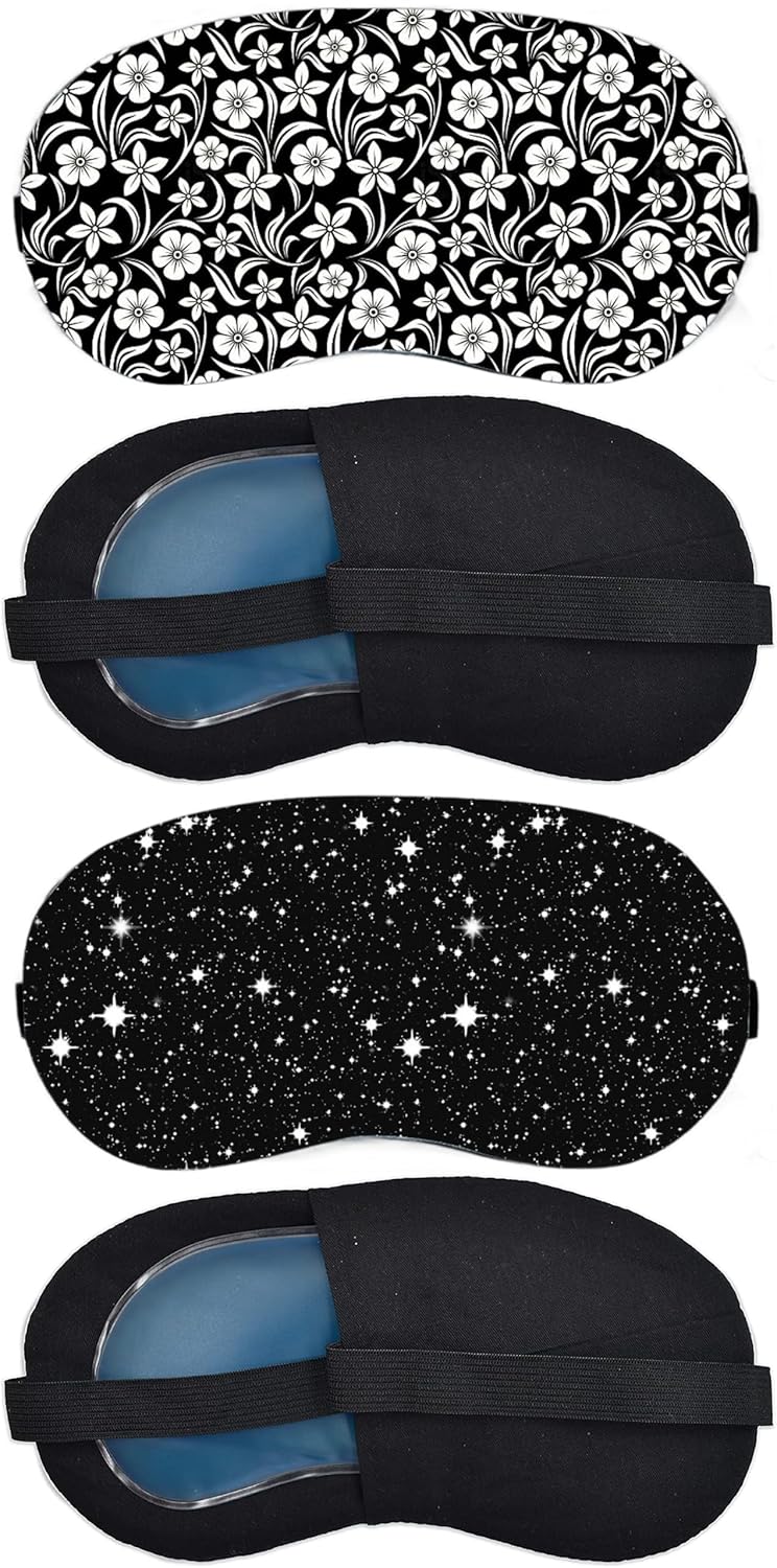 Luxurious Gel Eye Mask for Soothing Relaxation and Stress Relief Reusable and Cold Therapy Ideal for Puffy Eyes Dark Circles Headache Relief PACK OF 2 - Image 1