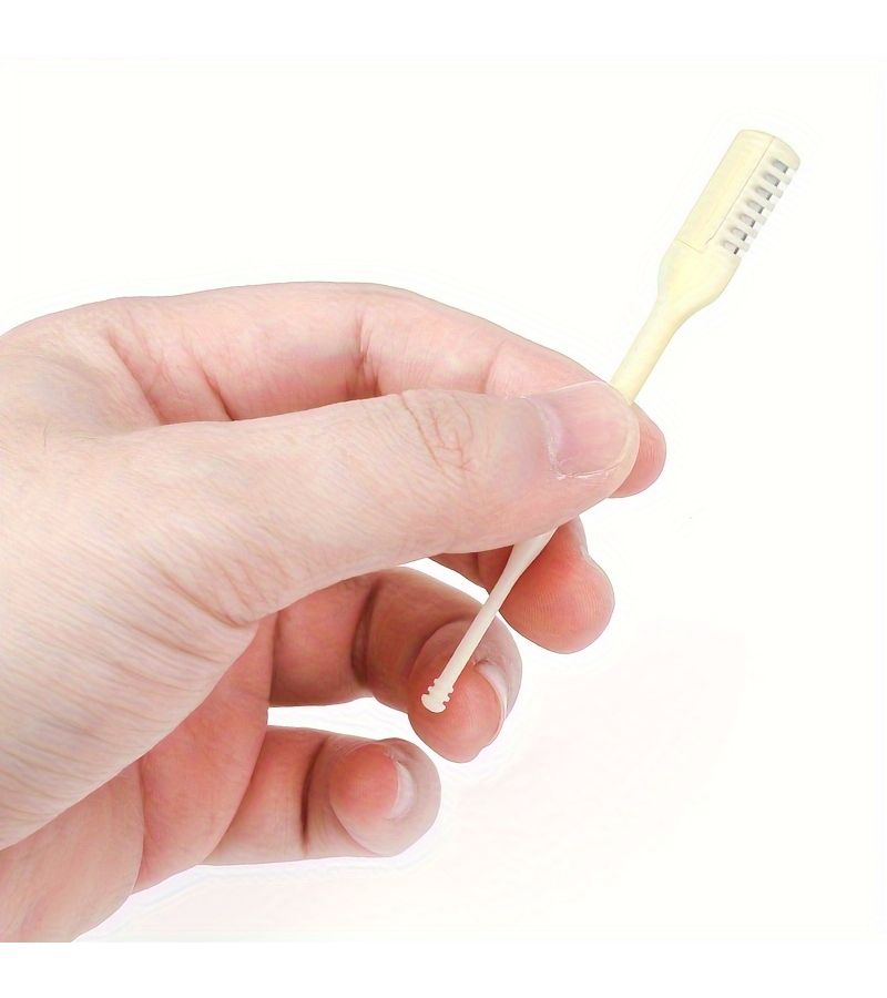 360 Degree Rotating Double Headed Nose Hair Trimmer Cleaner 1pc Stainless Steel Safety Painless Grooming Tool - Image 4