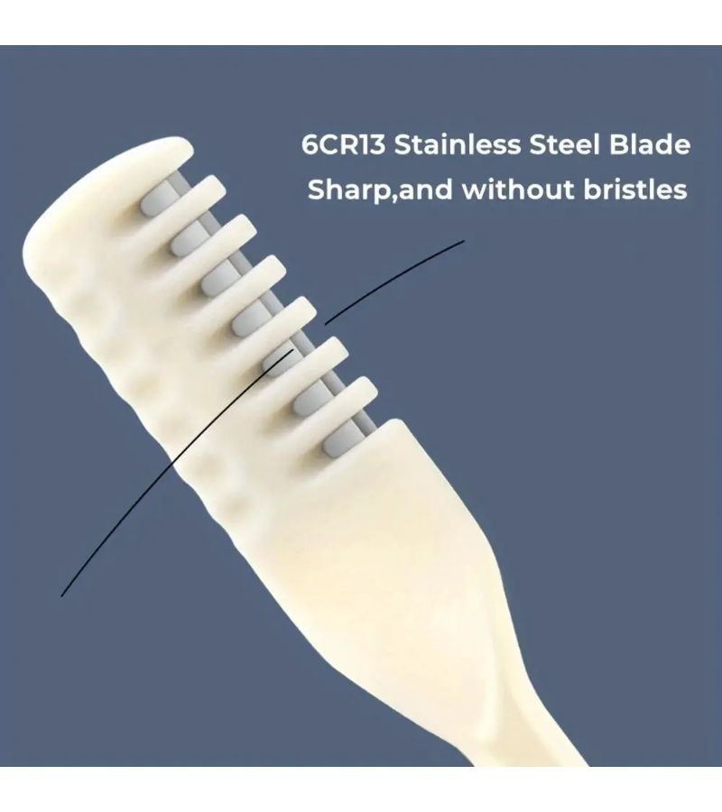 360 Degree Rotating Double Headed Nose Hair Trimmer Cleaner 1pc Stainless Steel Safety Painless Grooming Tool - Image 5