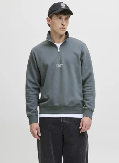 JACK & JONES Jjesoho Quarter Zip Sweatshirt