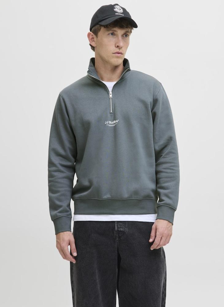 JACK & JONES Jjesoho Quarter Zip Sweatshirt  - Image 1