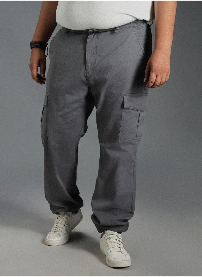 هاي ستار Men Charcoal Trousers