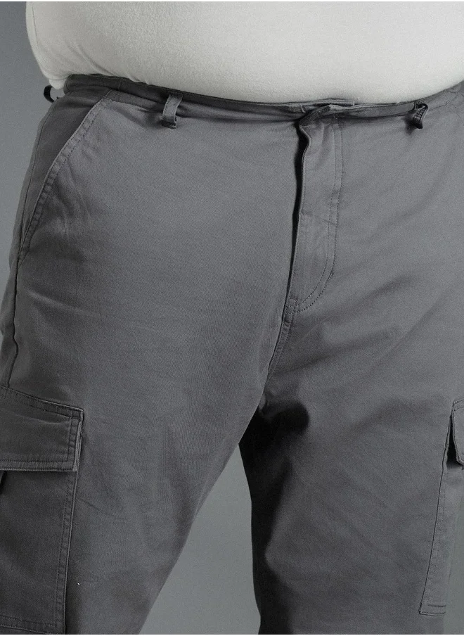 هاي ستار Men Charcoal Trousers