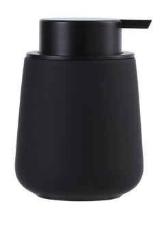 Oasisgalore Ceramic Soap Dispenser - 12oz Refillable Pump Bottle for Hand Soap, Lotion, or Essential Oils (Black)  - Image 1