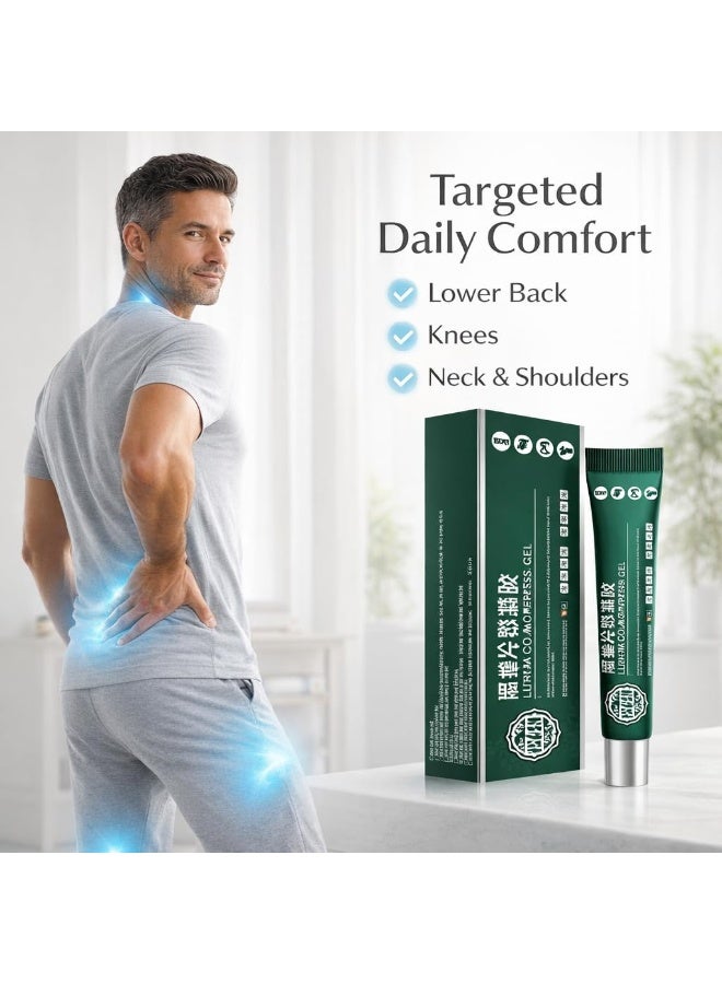 APGAR Premium Lumbar & Joint Pain Relief Cooling Gel – Fast-Acting Herbal Cold Compress for Lower Back, Knees & Cervical Spine – Soothes Muscle Stiffness & Discomfort – Non-Greasy - Image 3