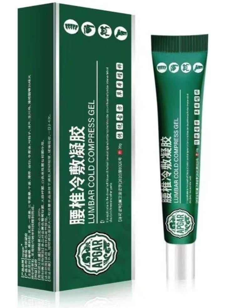 APGAR Premium Lumbar & Joint Pain Relief Cooling Gel – Fast-Acting Herbal Cold Compress for Lower Back, Knees & Cervical Spine – Soothes Muscle Stiffness & Discomfort – Non-Greasy - Image 1