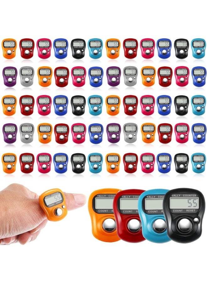 TOODOO Finger Tally Counter 5 Digit Display Counter Clicker Resettable Lap Counter Handheld Number Click Counter Electronic Finger Counter Hand Tally Counter with Ring for Golf 8 Colors - Image 4