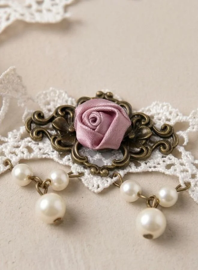 تايك تو Lace Flower Anklet Chain